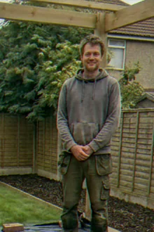 The person who tests the decking oil sprayers
