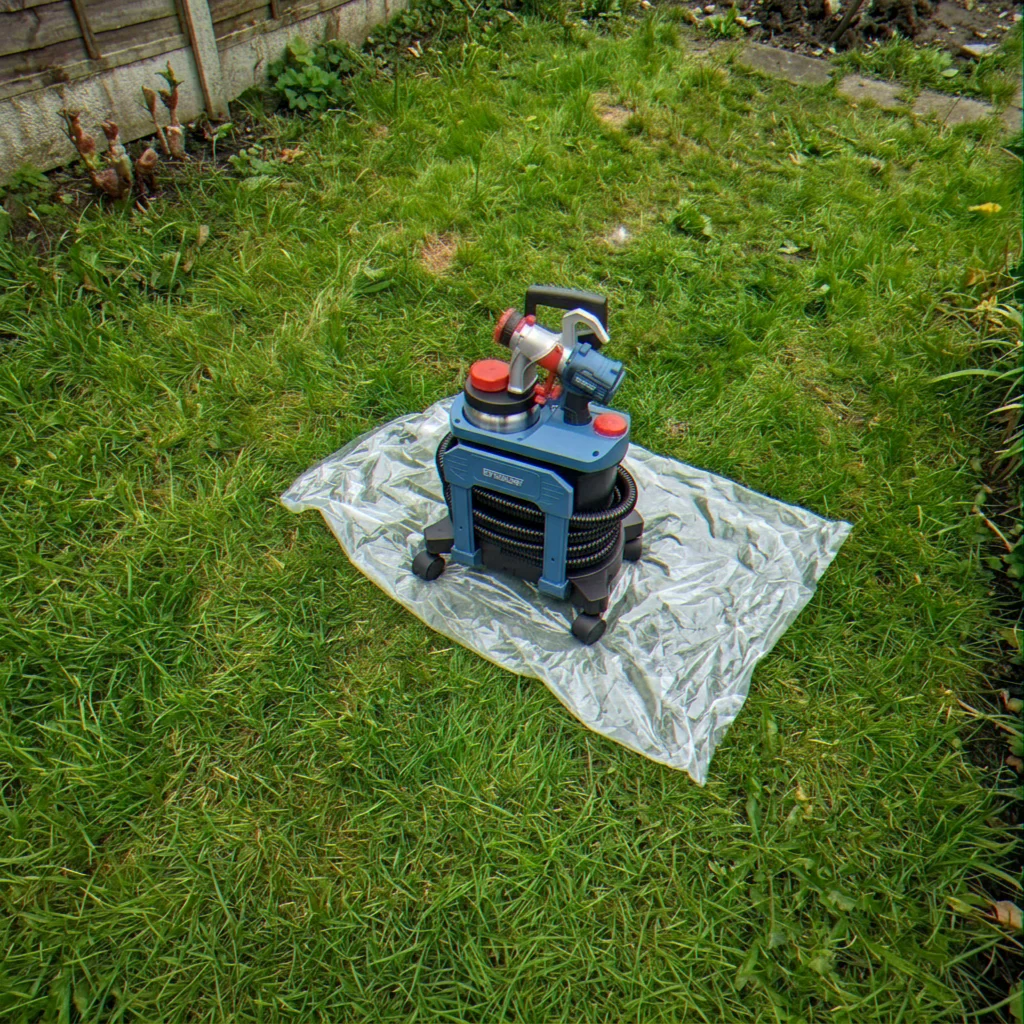 Erbauer EPS800 800W HVLP Sprayer as bought, in its box